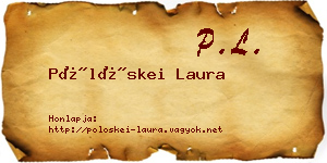 Pölöskei Laura névjegykártya
